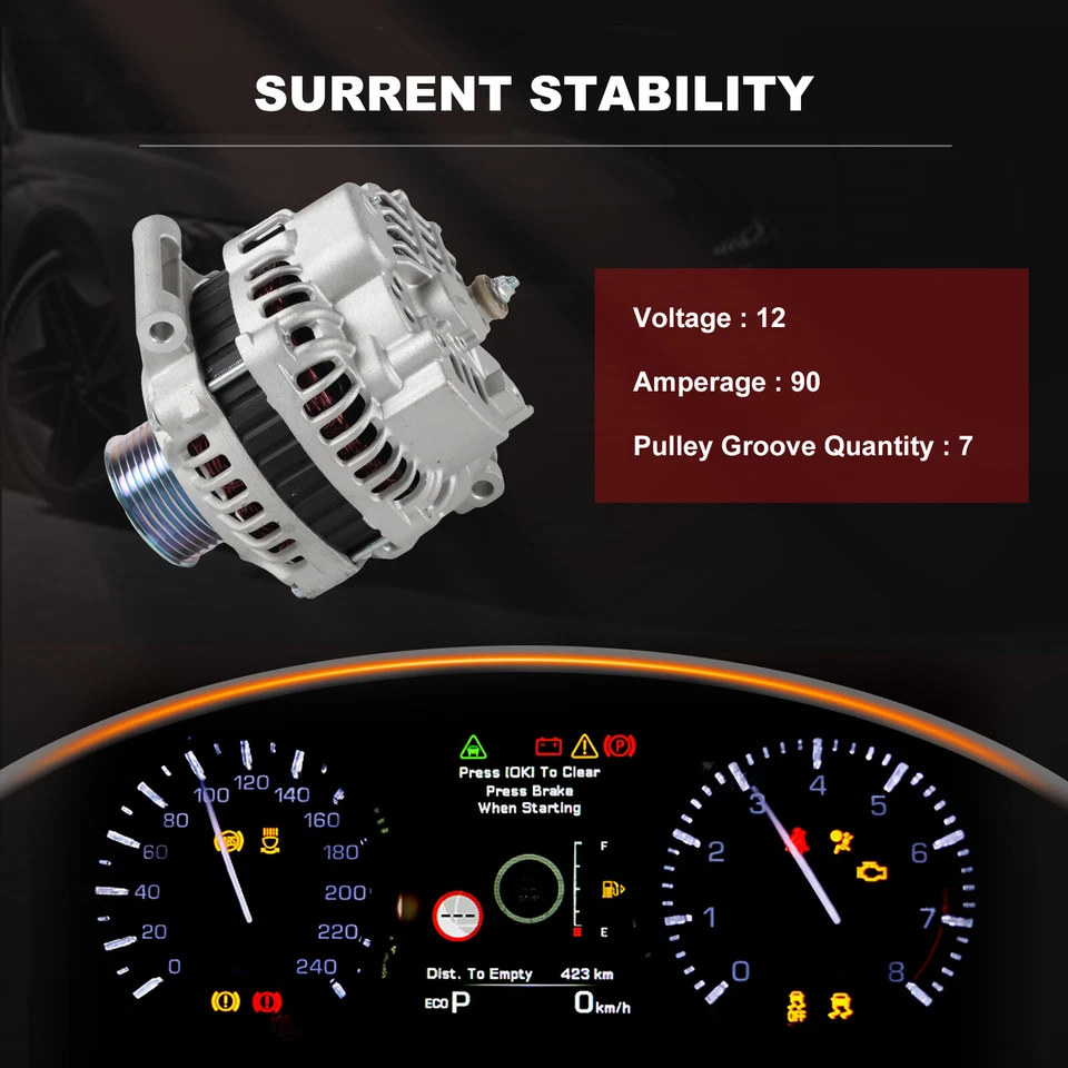 Alternator 13966 For 2002 2003 2004 2005 2006 HONDA CR-V 2.4L / Acura RSX 2.0 US Foto 3 de 4