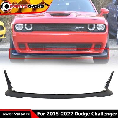 Front Bumper Lower Valance Textured For 2015-2023 Dodge Challenger SRT Hellcat