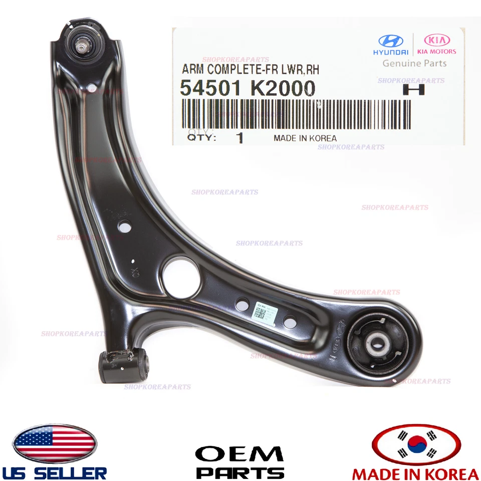 Brazo de control inferior delantero genuino OEM lado del pasajero derecho Hyundai Venue 2020-2025 Foto 4 de 4