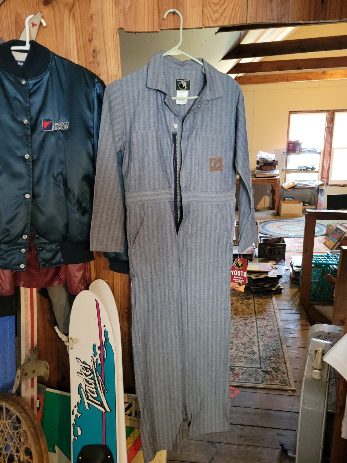 vintage youth large NOS berne apparel denim jean overall coveralls eBay