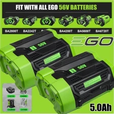 1~2PACK For EGO 56V 5.0Ah 56 Volt BA1400 POWER Lithium Ion Battery BA2240 BA1120
