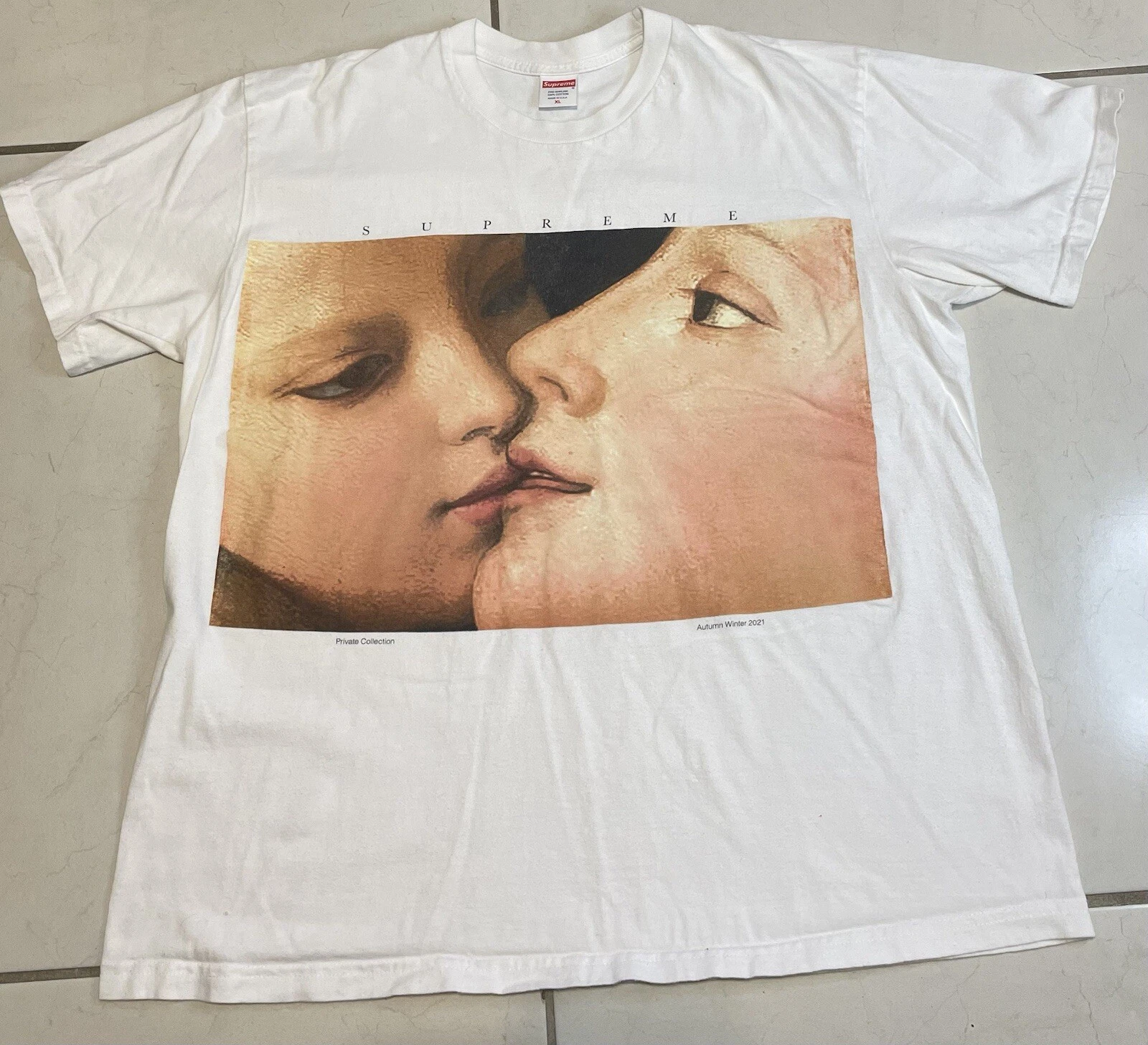 T shirt SUPREME VENUS collection privée BLANC taille XL FW21 