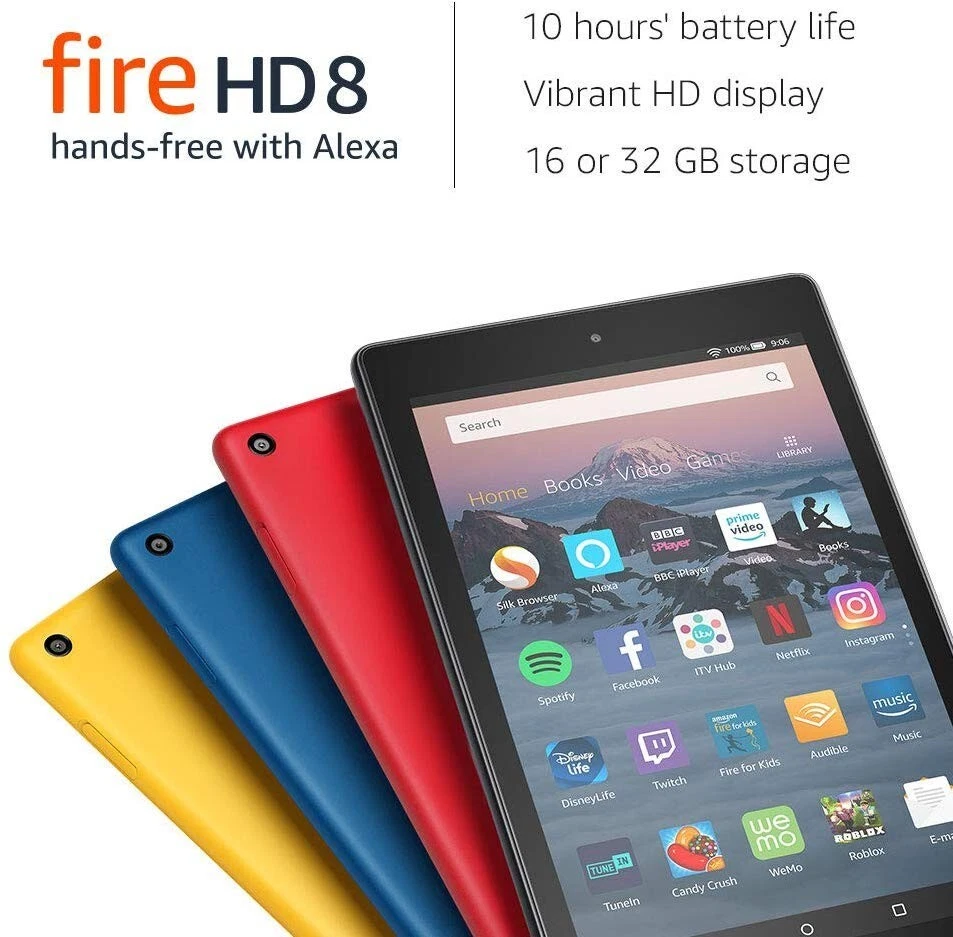 Amazon Kindle Fire HD 8 Tablet 16GB (7th Gen) 1.5gb 1.3Ghz WiFi SX034QT Orange - Image 2 of 4