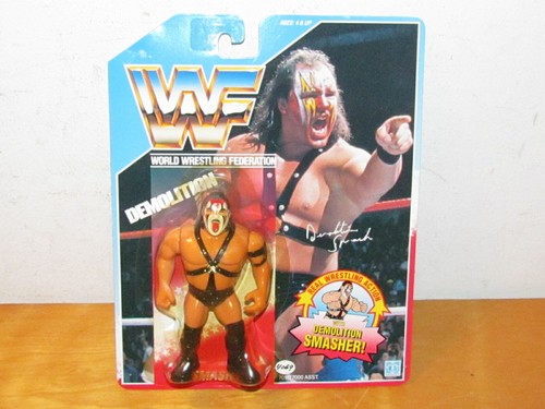  Vintage Carded WWF Smash Demolition Smasher! Hasb...
