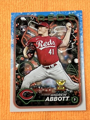 Andrew Abbott RC 2024 Topps Holiday #H82 All-Star Rookie - Cincinnati Reds