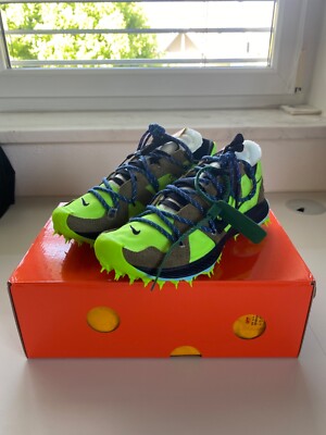 OFF-WHITE x Nike Zoom Terra Kiger 5 Electric Green WMNS US 7 EU 38