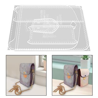 7x Klar Acryl Schablone DIY Werkzeug Leder Handwerk DIY Leder Muster Stencil