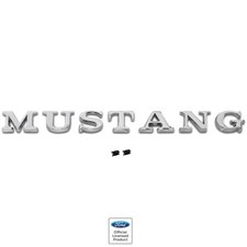 19651972 Mustang Fender Or Trunk Emblem Mustang Letter 7 Pcs Set Wfasteners
