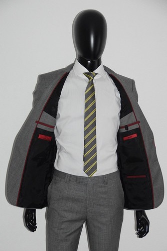 TRAJE HUGO BOSS, Mod. Adris4/Heilon, T. 48 / US 38R, gris abierto - Imagen 3 de 11