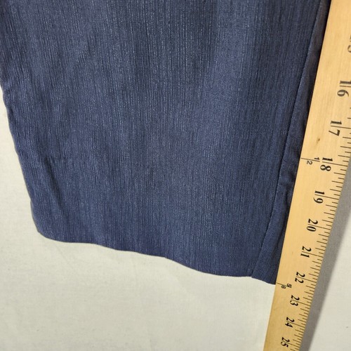 Elaine Rose Cropped Dress Pants Adult 16W Blue high Rise Women New - 第 5/13 張圖片