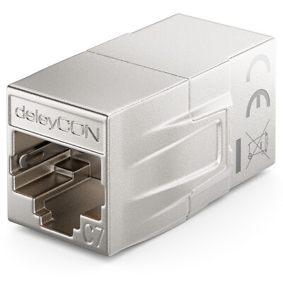 CAT7 Patchkabel Verbinder Kupplung RJ45 Verlängerung Netzwerk LAN DSL Adapter