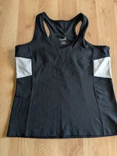 Kryodan Women's Black And White Athletic Tank Top Size XL