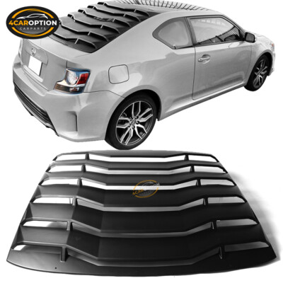 Fits 11-16 Scion TC IKON Style Rear Window Louver Cover ABS