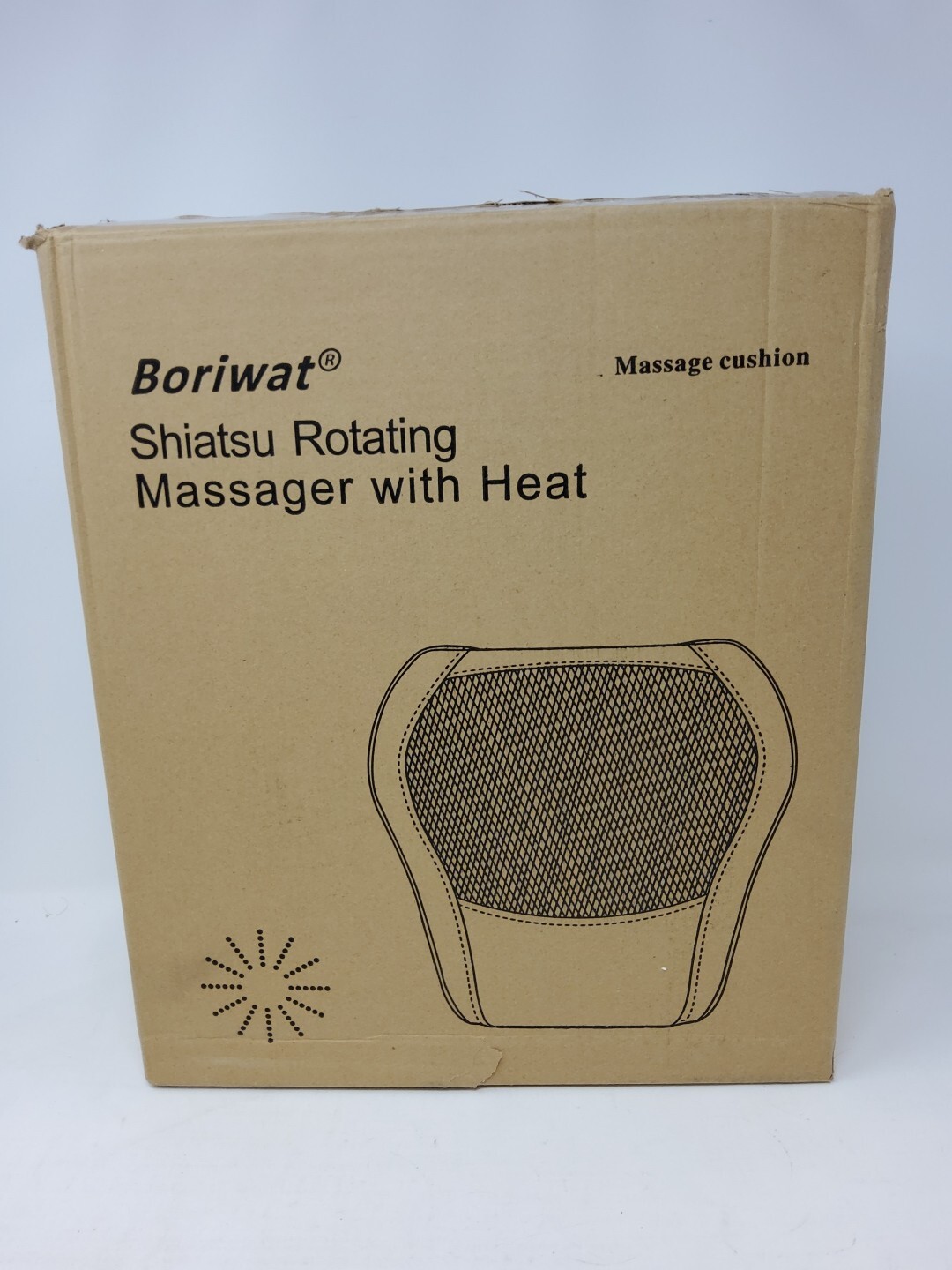 Boriwat R7 Shiatsu Massage Cushion Heated Back Massager Neck Pillow