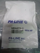 Fit-Line UE44TN-1 PFA HP Union Elbow(TightFLARE) 1/4″ x 1/4″T W/ PVDF Nut,RS1331