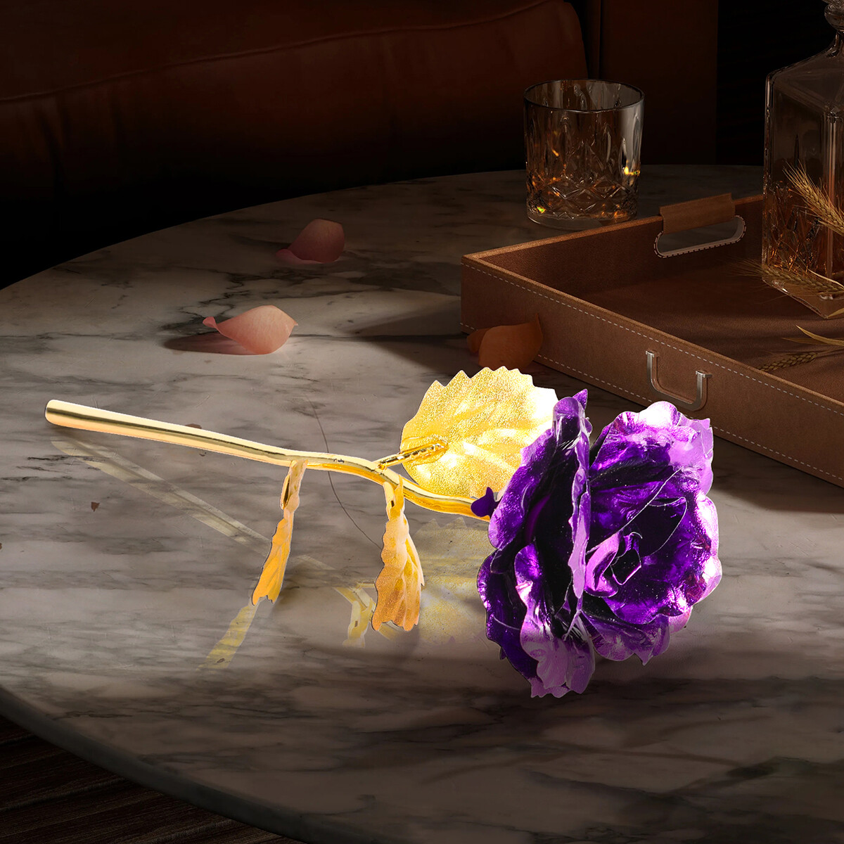 Eternity Rose Real 24K Gold Dipped Rose, Romantic Gift for