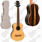 MARTINEZ CONCERT UKULELE SOLID SPRUCE TOP ACOUSTIC ELECTRIC WITH HARD CASE