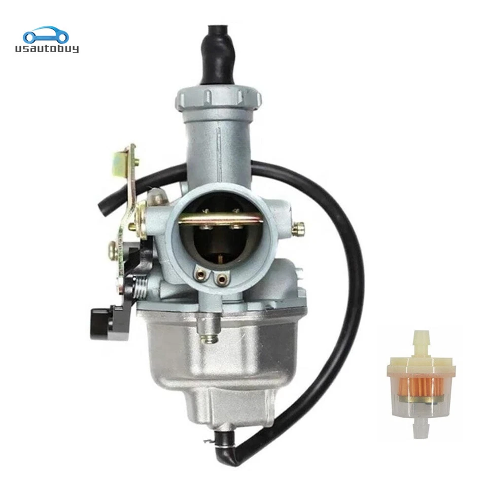 Карбюратор и красный поролоновый воздушный фильтр 38 мм для Honda ATC200Es большой красный 200 1982-1984 - Изображение 3 из 4