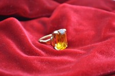 vendom costume jewelry Orange ring adjustable