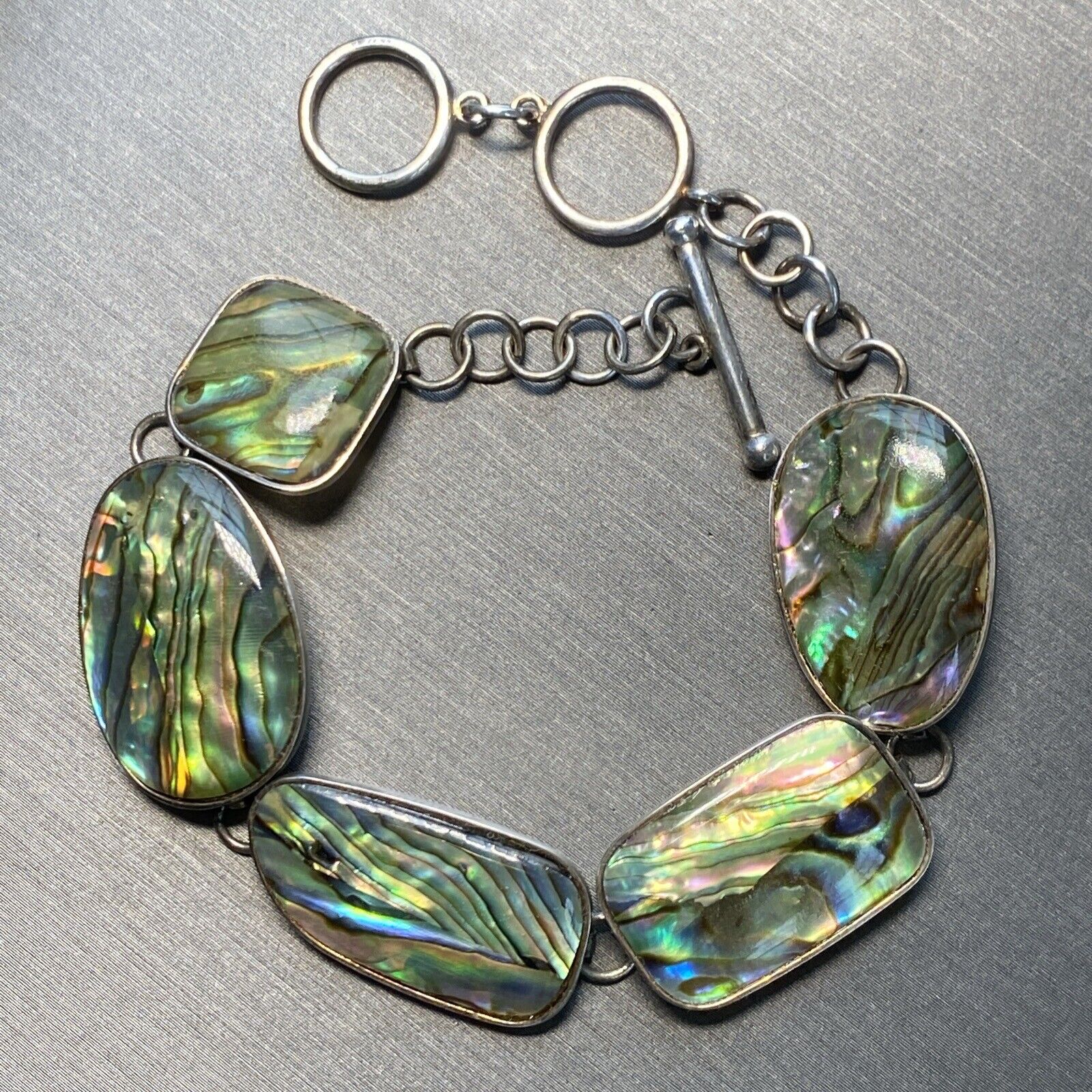 Sterling Silver Natural Abalone Shell Mermaid-cor… - image 3
