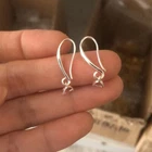 Wholesale 20-100PCS Earring Jewelry Findings Silver Pinch Bail Bale Hook Earwire