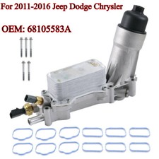 Aluminum Housing Oil Filter Assembly For 2011-2016 Jeep Dodge Chrysler 68105583A