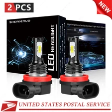 For Chevy Tahoe 2007-2013 2014 2x H11 6000K White LED Headlight Bulbs Low Beam
