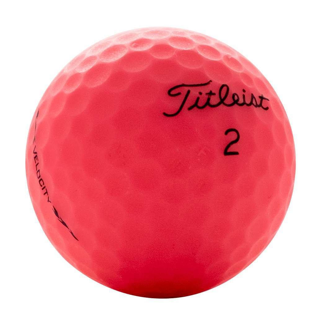 Titleist Velocity Matte Pink AAAA Near Mint 12 Used Golf Balls 4A