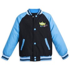Disney Store Toy Story Buzz Lightyear Boy Varsity Jacket Size 4 5/6