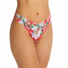 HANKY PANKY SIGNATURE LACE SUPERBLOOM ORIGINAL RISE THONG SZ ONE SIZE NWT