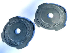 Metal 45 RPM Vinyl Record Adapter Vintage Webster Chicago Corp Lot of 2