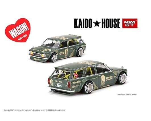 Kaido House Mini GT Datsun Kaido 510 Wagon Green 010 1:64 Chase