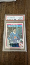 1982-83 OPC SIGNED CARD JACQUES RICHARD NORDIQUES SABRES FLAMES # 290 PSA DNA 10