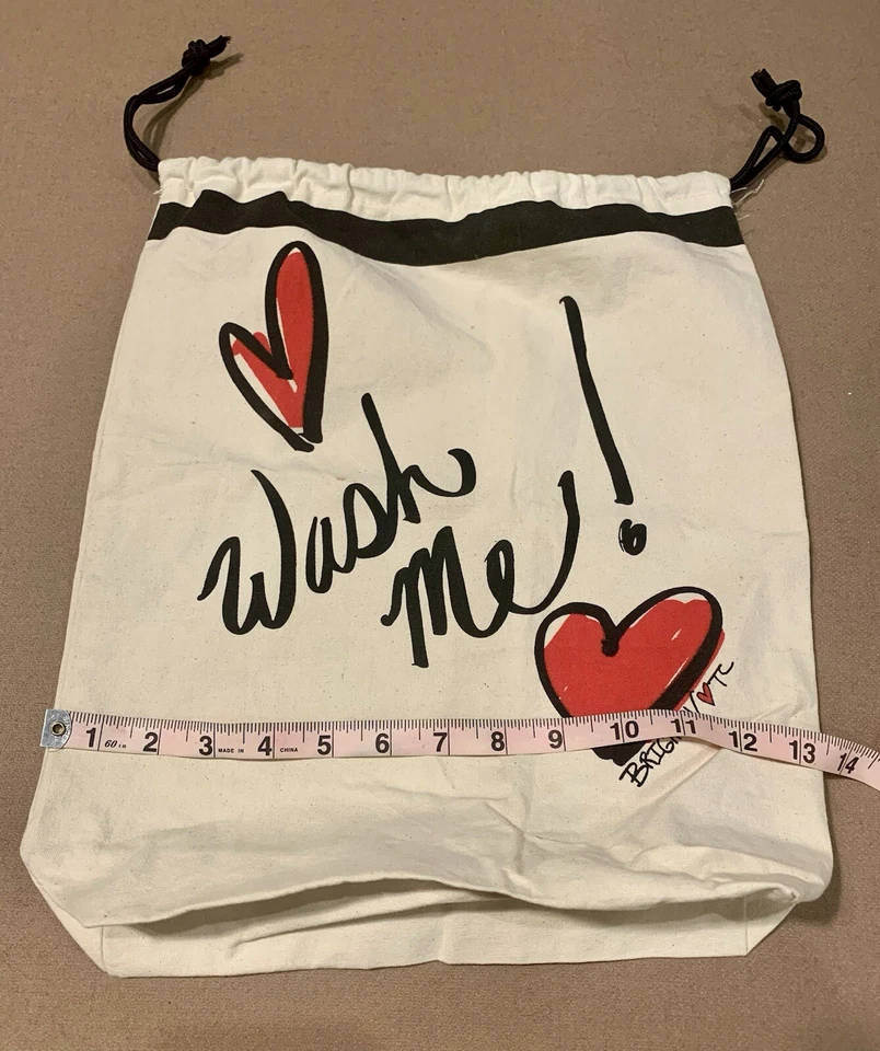Brighton “Wish Me Love” Beige Medium Drawstring Dust Bag Foto 3 de 4