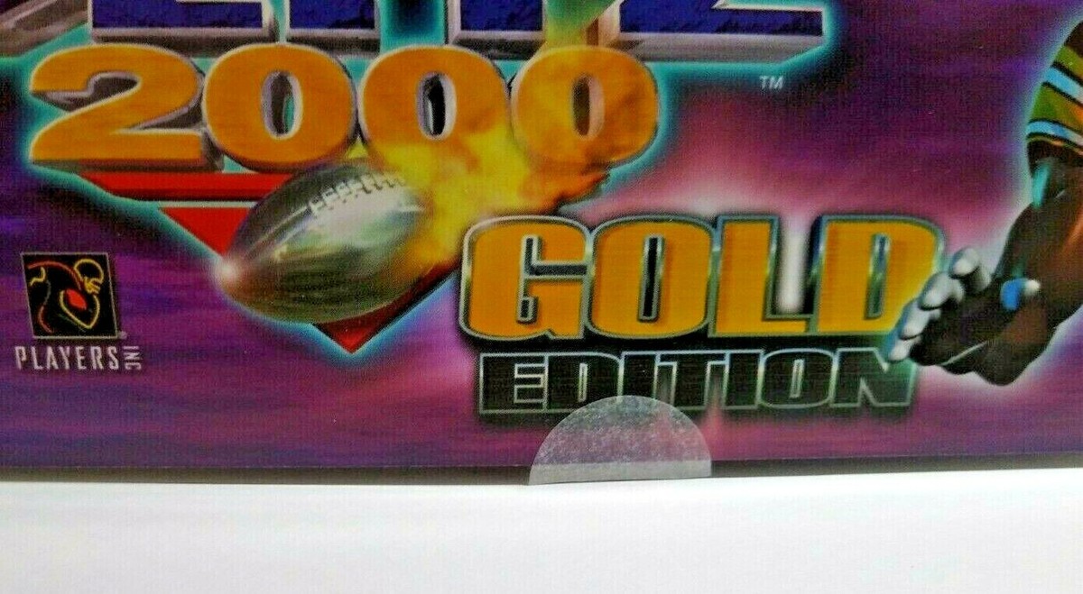 NFL Blitz 2000 Gold Arcade FLYER Original NOS FOLDED Football