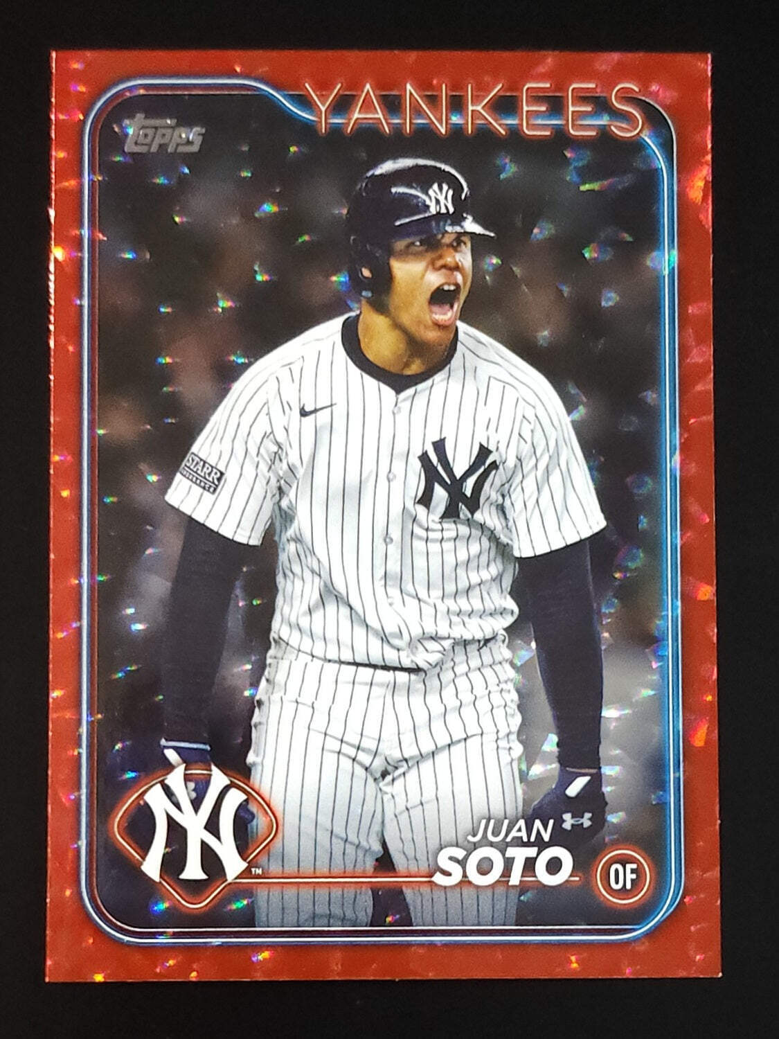 Juan Soto 2024 Topps Update Red Foil 129/199 #US1 Yankees