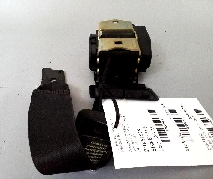 2000-2003 BMW 540i Seat Belt Front Bucket Driver Retractor Assembly OEM - Imagem 2 de 2