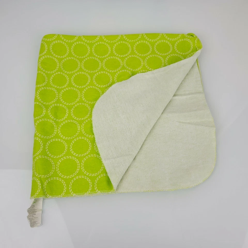 Disney Baby the Lion King Green Flannel Baby Receiving Blanket White Circles Dot - Image 2 of 4