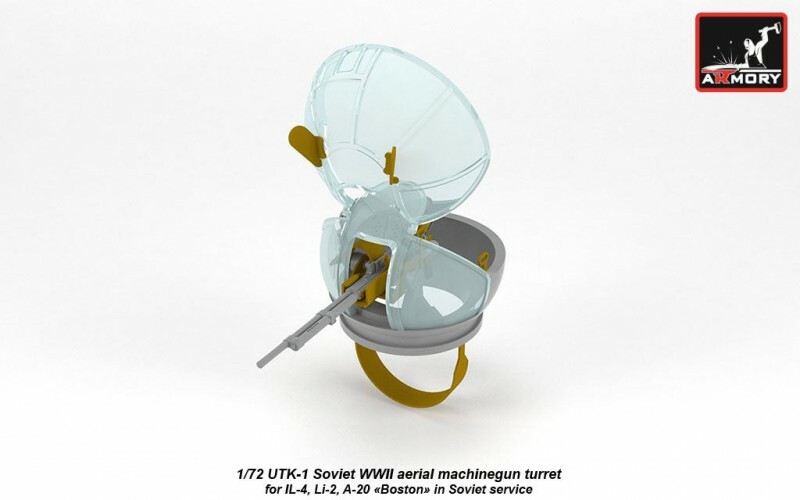 Armory ACA 7272 - Aircraft machinegun turret UTK-1 Soviet WWII 1/72 scale