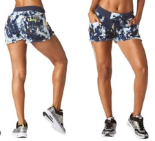 Zumba Rock N Wave Denim Shorts - Z1B00592 - XS