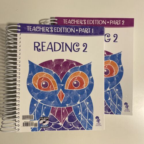 BJU Press Reading 2 Teacher's Edition Part 1 & 2 INCLUDES CD Bob Jones