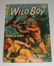 Wild Boy# 10 (1st)...VG-  3.5 grade...1950 Ziff-Davis comic--good girl bondage-H