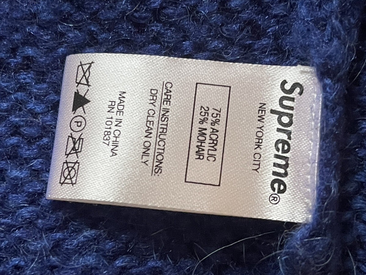 Supreme Patchwork Mohair Cardigan Sweater Knit Size Medium Supreme Patchwork Mohair Cardigan Sweater Knit Size Medium