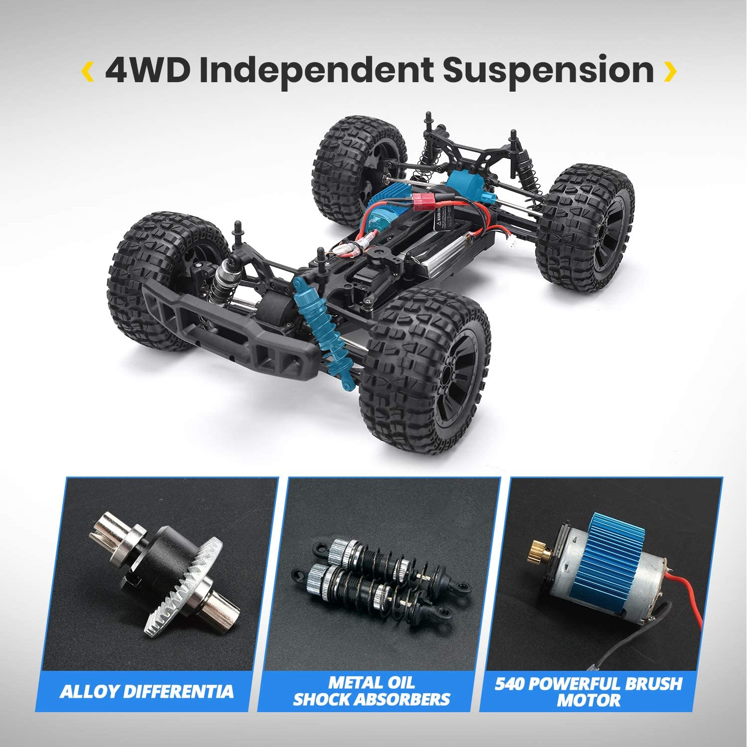 Holyton Remote Control Car 110 Scale RC Cars 48+ KM/H High Speed 40