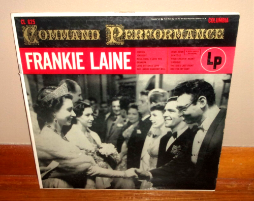 FRANKIE LAINE-Command Performance-QUEEN ELIZABETH  II COVER-1st Columbia VG++/NM - Picture 1 of 5