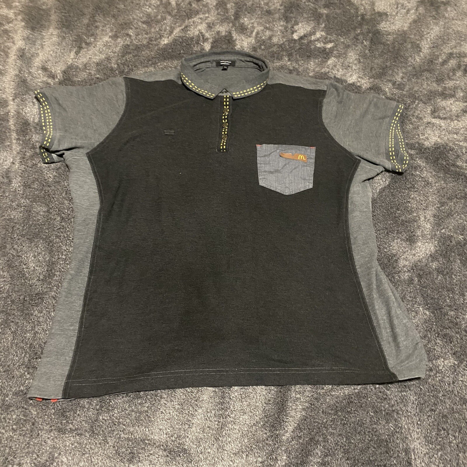 McDonalds Employee Uniform Polo Shirt Men’s Large Gr… - Gem