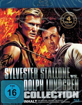 BLU-RAY NEU/OVP - Sylvester Stallone Vs. Dolph Lundgren Collection - 4 Filme