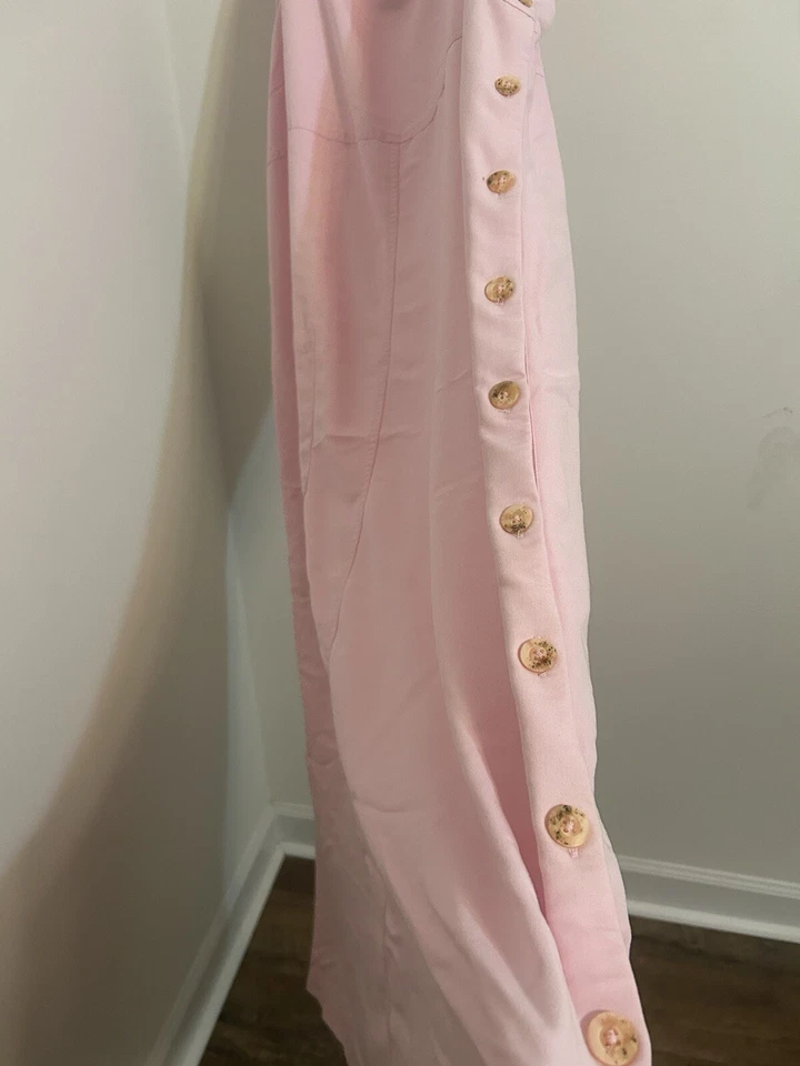 Vintage Directives Womens Jumper Overall Dress Pockets pink Size XL Cottage Core - Image 2 of 4