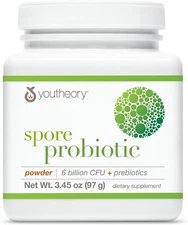 Youtheory Spore Probiotic Powder - Vegan Gut Health Supplement 97g