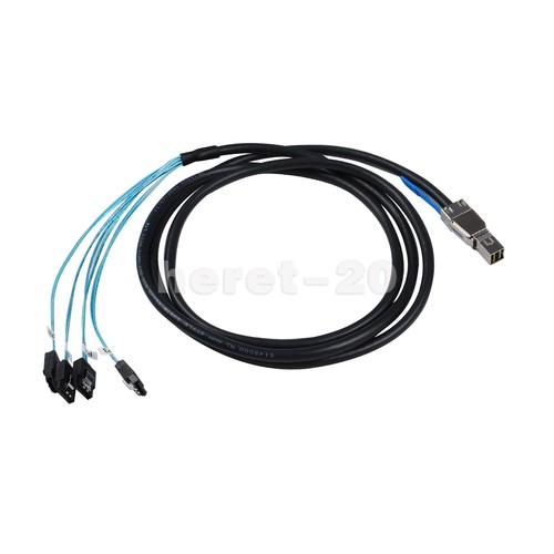 Mini External SAS HD 12GB/S SFF-8644 to 4 X SATA High-Performance Cable  2Meter - Picture 18 of 18